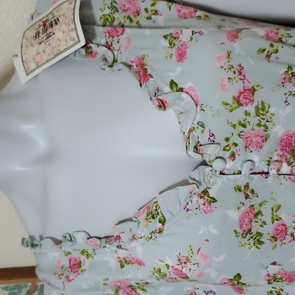 NWT Joe Brown's Floral Western Tie-Waist Dress, sz. 12 US women's (sz. 16 UK) - Picture 3 of 3
